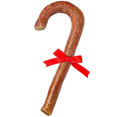 A single Canine Candy Cane Treats