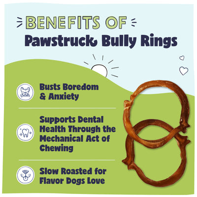 3.5" Bully Stick Rings