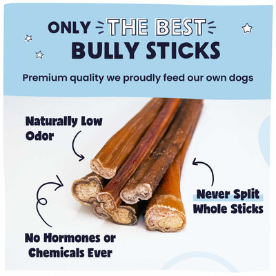 Straight Bully Sticks for Dogs (Sold by Weight)