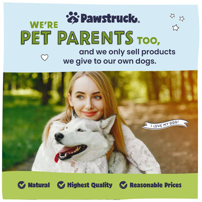 Woman with dog explaining Pawstruck team are pet parents.