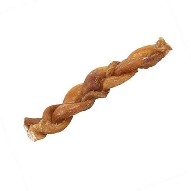 Pawstruck Natural 7 inch Braided Bully Sticks for Dogs Healthy Rawhide Free 10 Count