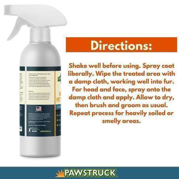 Pawstruck No Rinse Dry Dog Shampoo for Dogs Cats